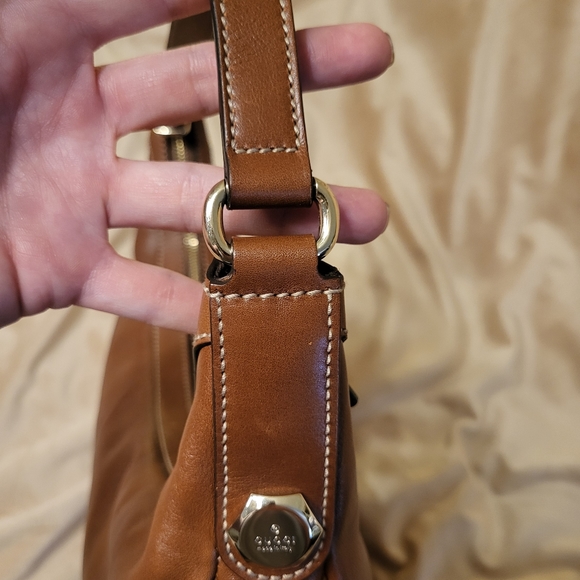 Gucci Authentic Tan Leather Hobo Bag Medium - Picture 4 of 10